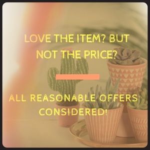 All reasonable offers will be considered